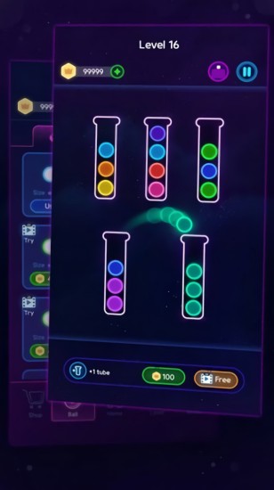 砖球霓虹灯爆炸游戏