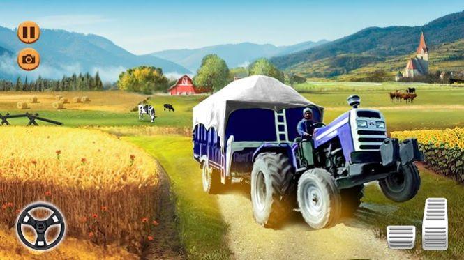货运拖拉机手推车农业模拟器2021