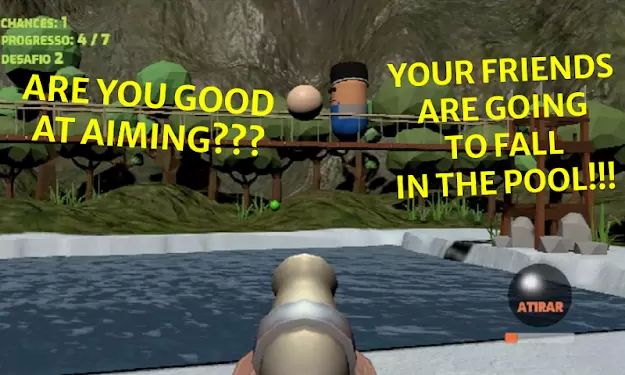 飞溅泳池派对射击