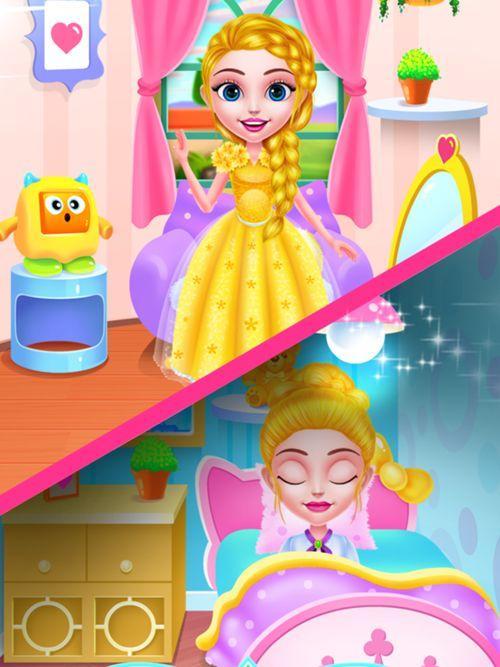 在头发美容院的女孩