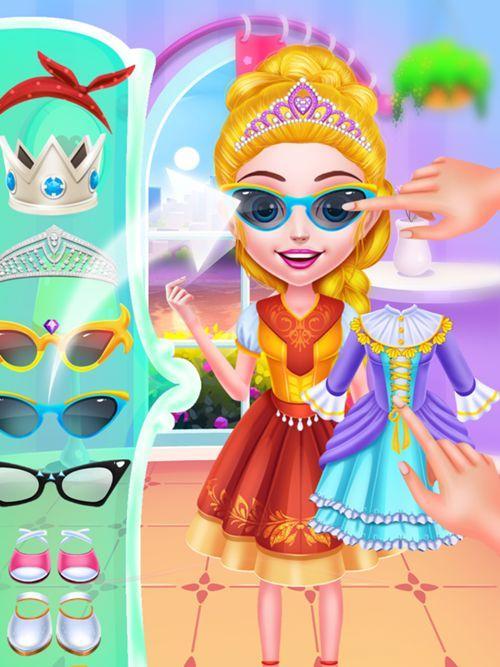 在头发美容院的女孩