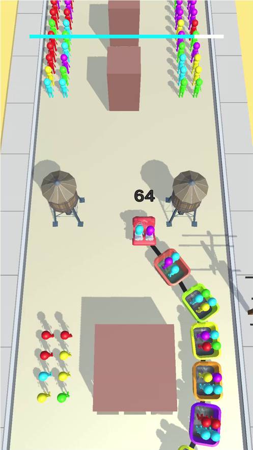 开车收集人群游戏