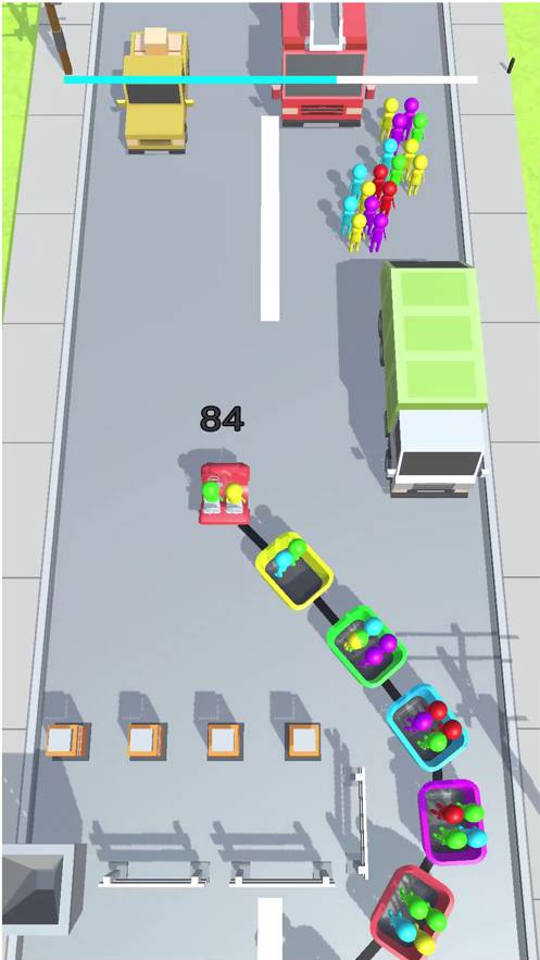 开车收集人群游戏