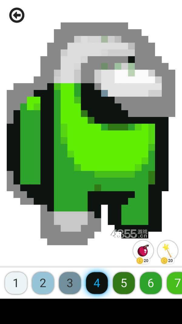 太空狼人像素着色