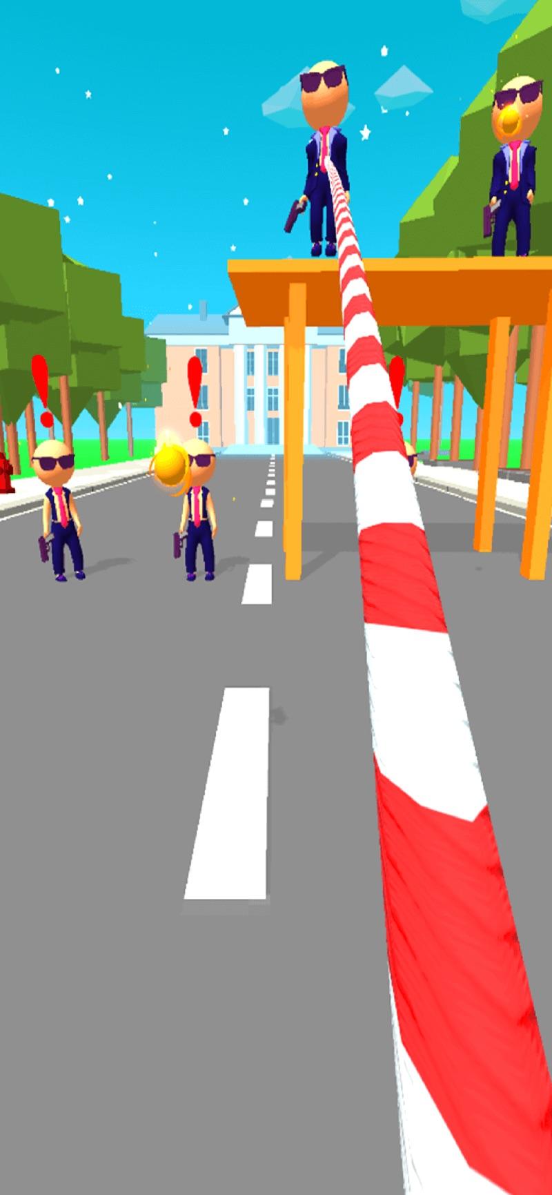 火柴人的绳索扔钩出去