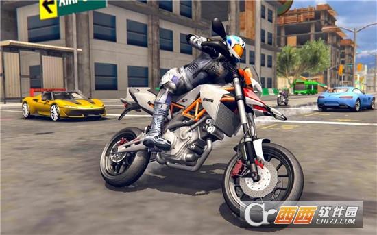 极限运动自行车骑士