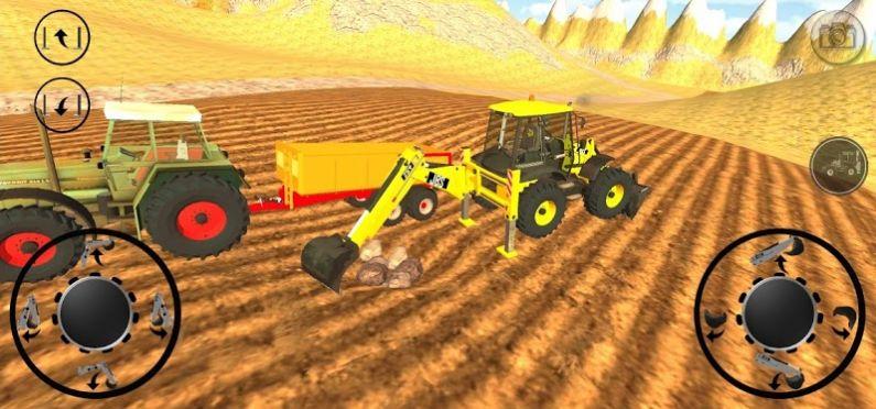 工地挖掘机施工