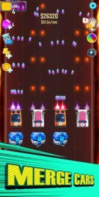 合并车空转射击