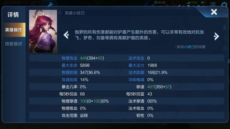 王者荣耀伽罗攻速阀值上限是多少最大限度是？