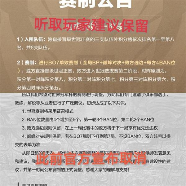 王者荣耀世界冠军杯2021赛程赛制一览