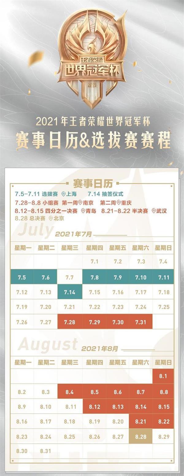 王者荣耀世界冠军杯2021赛程赛制一览