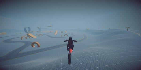 释放摩托车越野赛