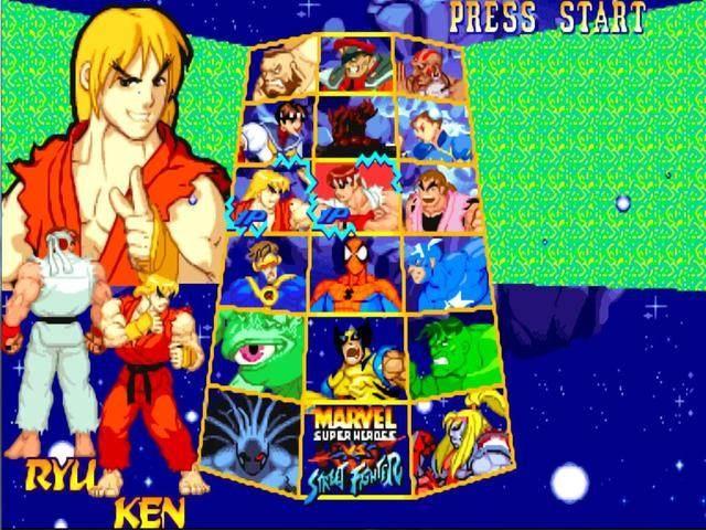 街头霸王对漫画英雄