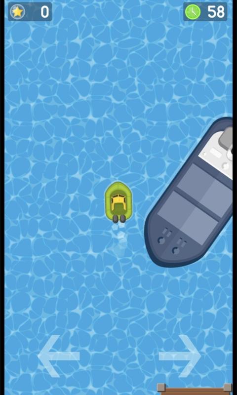 快艇躲避小游戏