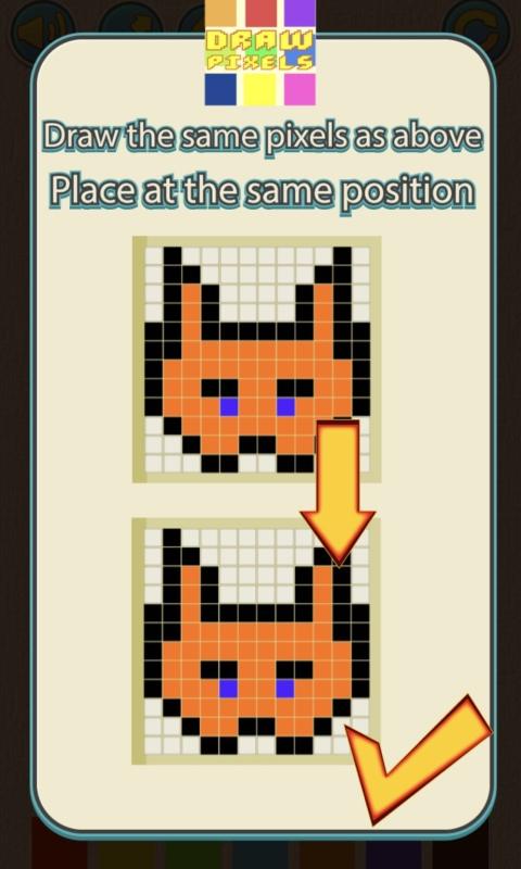 绘制像素图小游戏