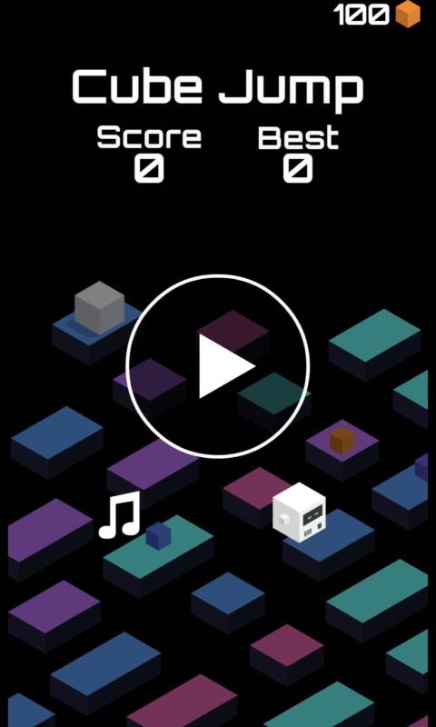 跳跃的立方体小游戏