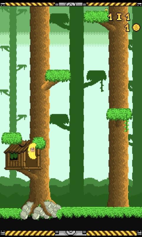 向上跳的香蕉小游戏