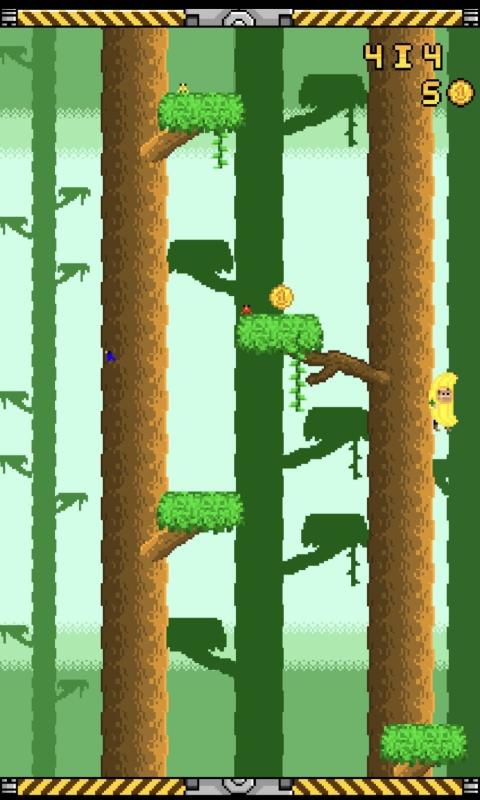 向上跳的香蕉小游戏