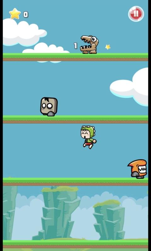 吃星星的恐龙男孩小游戏