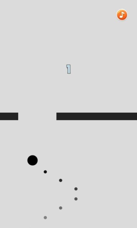 不断向上的小黑球小游戏