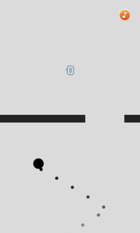 不断向上的小黑球小游戏