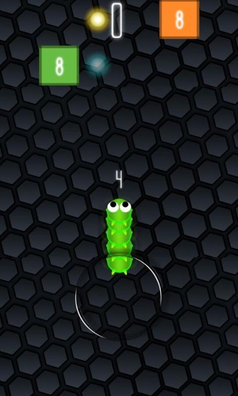 滑行的贪吃蛇小游戏