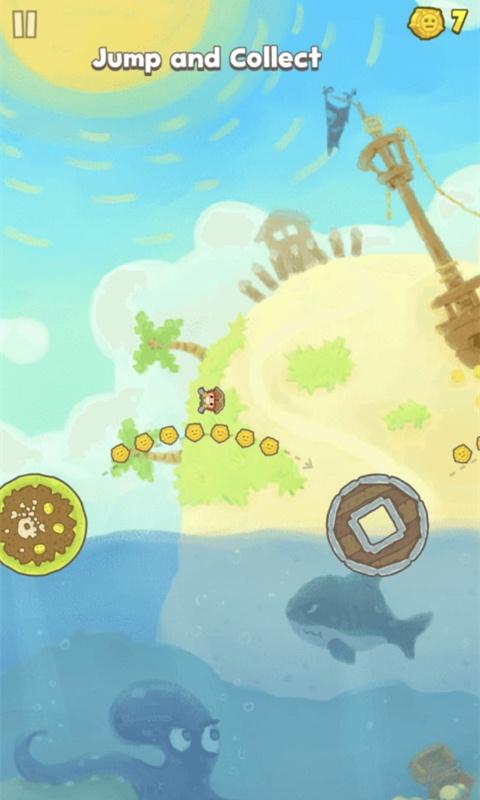 海岛岛屿跳跃小游戏