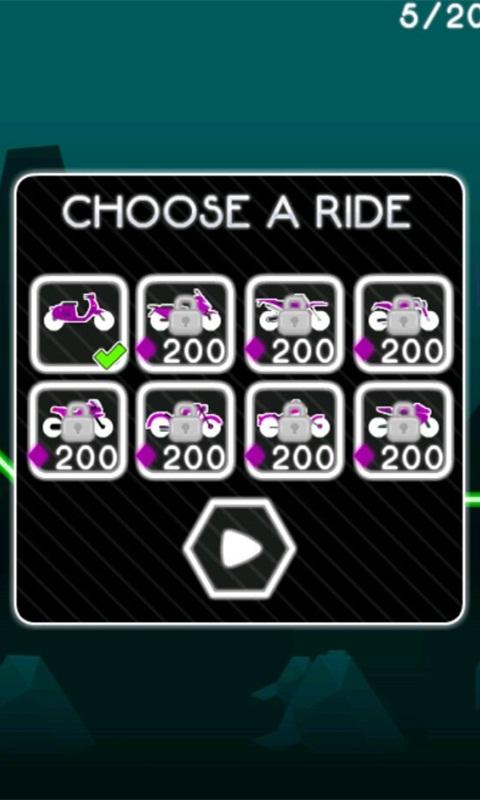 霓虹的摩托车小游戏