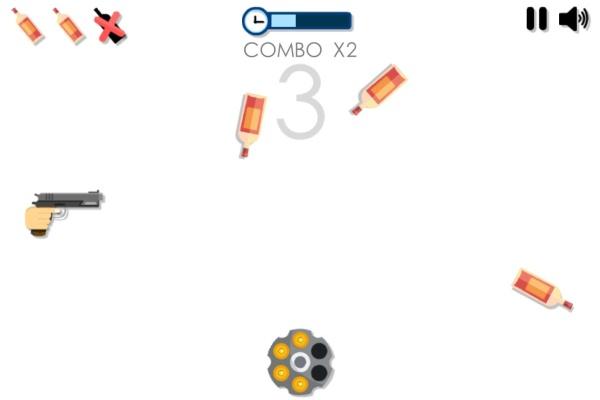 瓶子射击小游戏