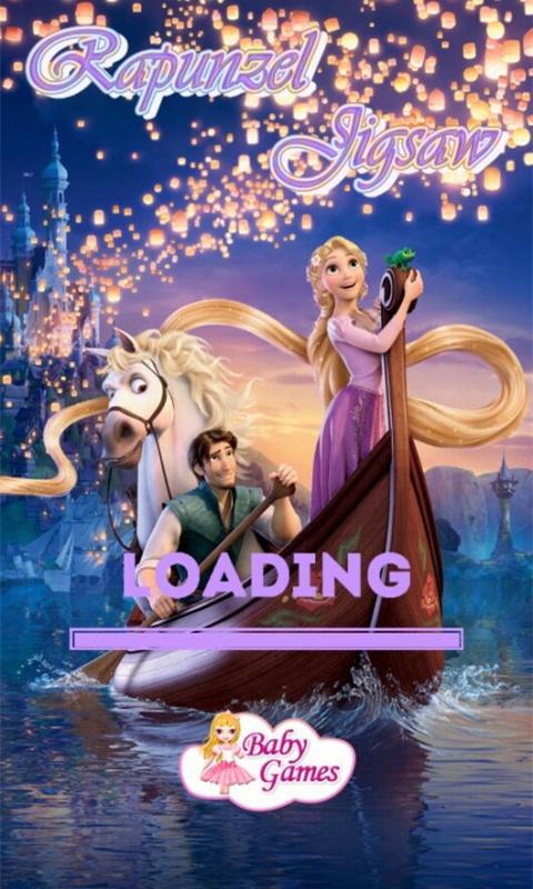 长发公主拼图小游戏