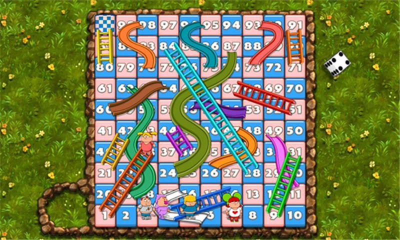 蛇与梯子小游戏