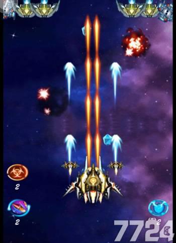 疯狂战机扫射小游戏