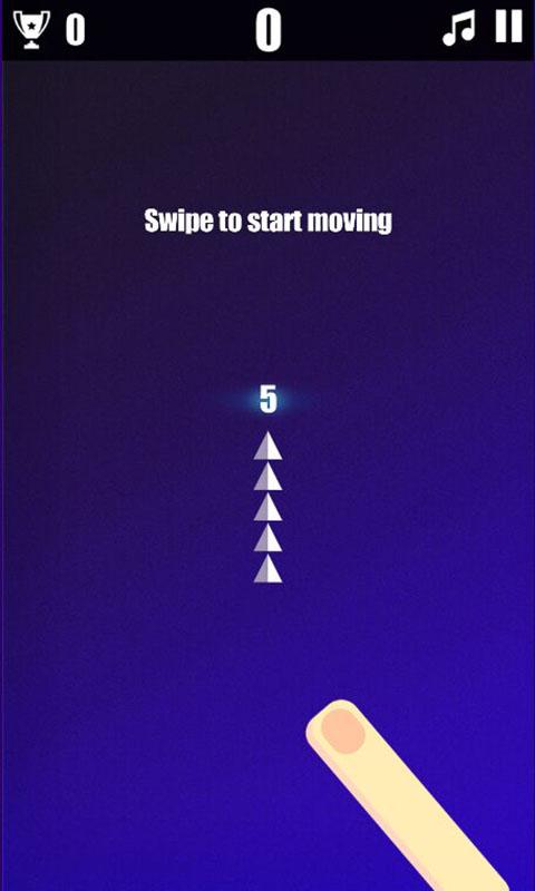 银色三角蛇击砖块小游戏