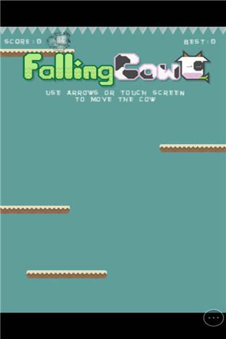 奶牛往下跳小游戏