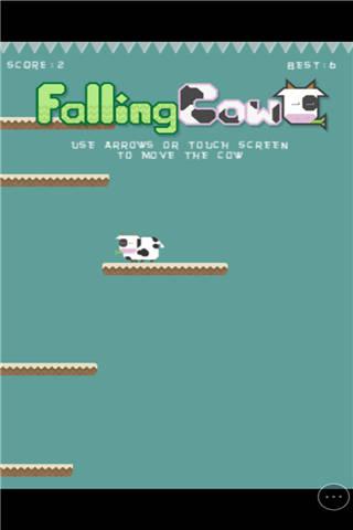 奶牛往下跳小游戏