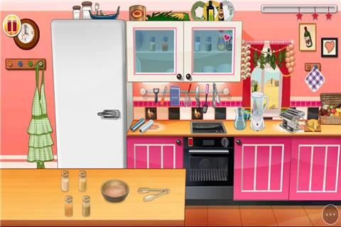 跟着萨拉学做鸡肉意面小游戏