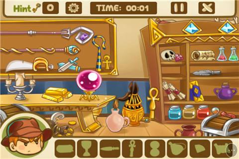 寻找法老王的宝藏小游戏