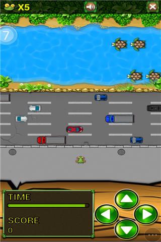 跳跃青蛙来过河小游戏