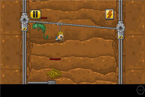 升降梯矿工挖宝小游戏