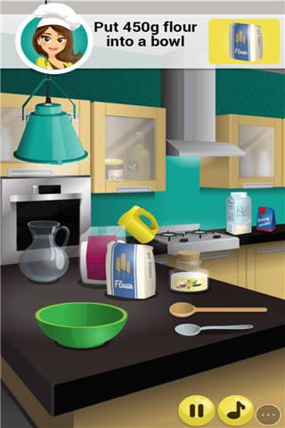 艾玛制作蝴蝶蛋糕小游戏