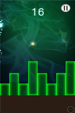 跳跃的亮球小游戏