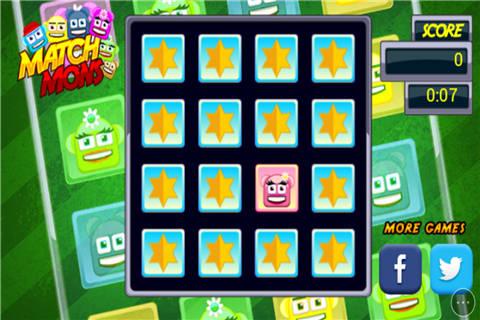 笑脸记忆翻牌小游戏