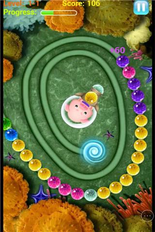 开心泡泡猪小游戏