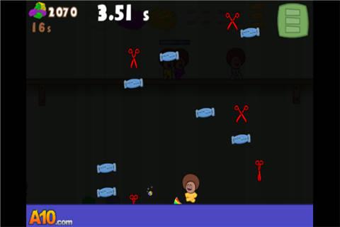 爆炸头小人吃糖果小游戏