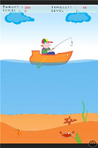 卡通钓鱼小游戏