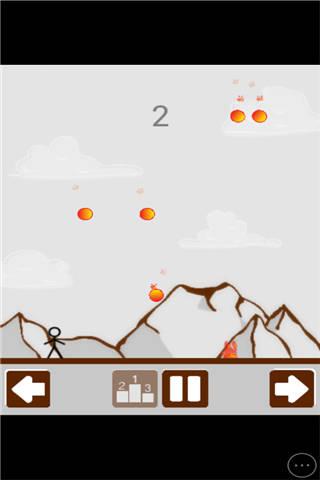 火柴人躲岩浆小游戏