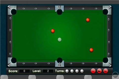 台球一杆清小游戏