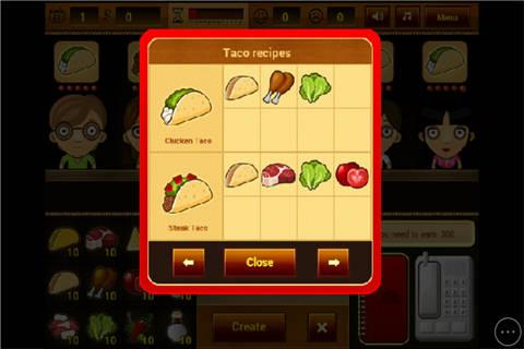 墨西哥卷饼店小游戏