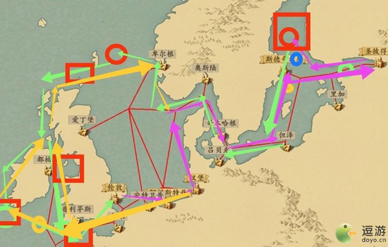 梦回大航海后期北欧速刷氪金船路线攻略