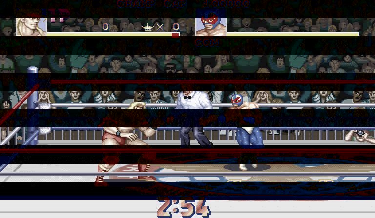 摔跤霸王(Saturday Night Slammasters)街机游戏改版